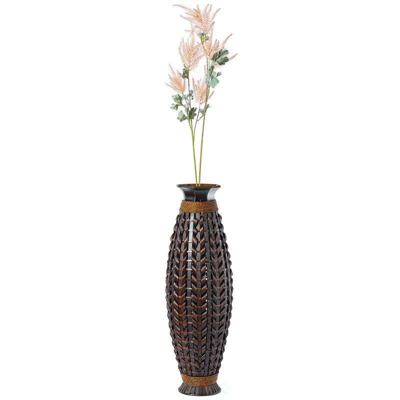 World Menagerie Wood Floor Vase & Reviews Wayfair